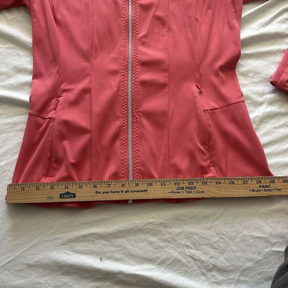 Athleta Shanti Jacket Powervita Coral Petal Size Large - Picture 8 of 13